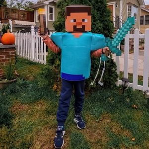 Minecraft Steve Halloween Costume